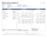 View the showcase style finance menu