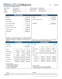 View the traditional style finance menu